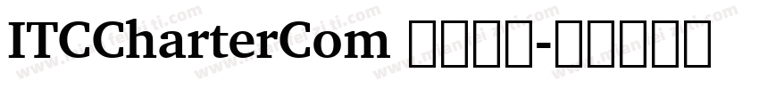 ITCCharterCom 字体下载字体转换